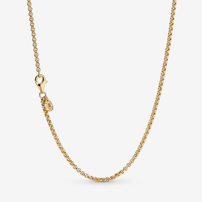 Pandora Rolo Halsketten Gold | YVF-657814
