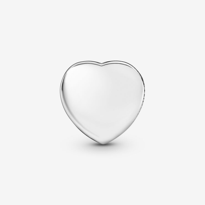 Pandora Simple Heart Clip Klammern Silber | 6384152-PU