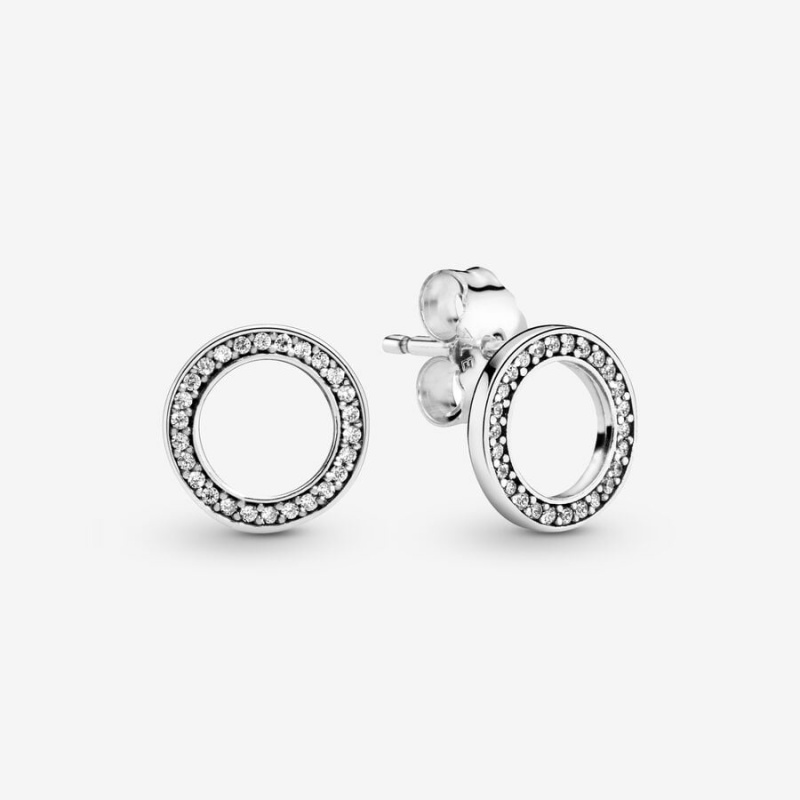 Pandora Sparkling Circles Ohrstecker Silber | 0217589-IV