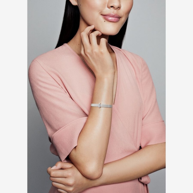 Pandora Sparkling Clip Klammern Silber | 6034897-ZK