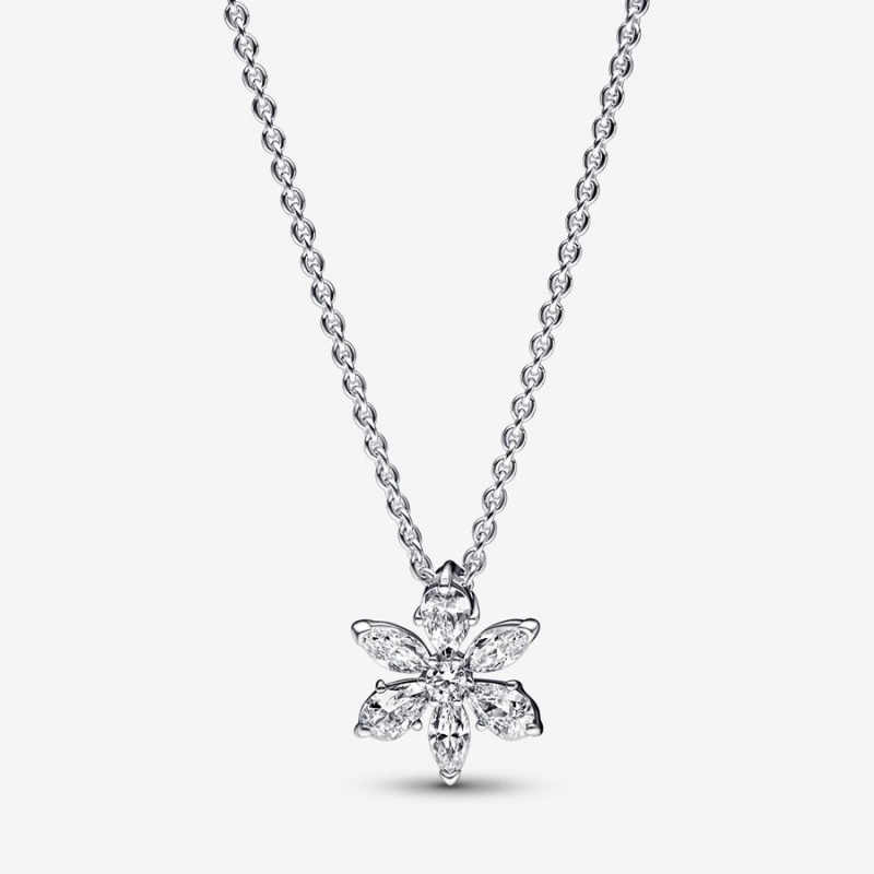 Pandora Sparkling Herbarium Cluster Kette mit Anhänger Silber | OBS-346072