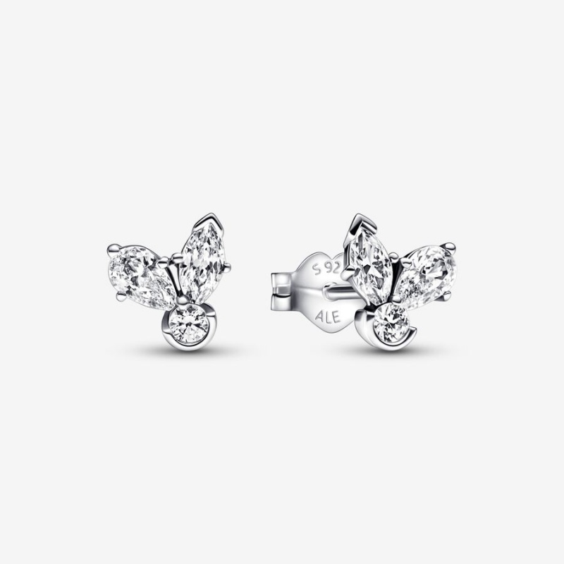 Pandora Sparkling Herbarium Clusters Ohrstecker Silber | 4802356-EO