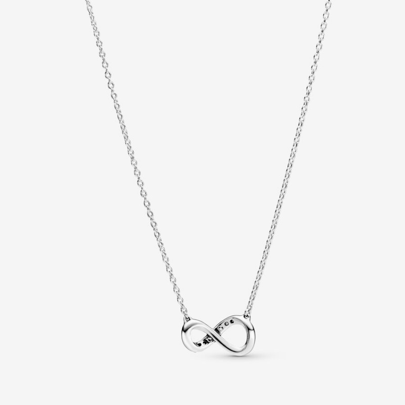 Pandora Sparkling Infinity Collier Kette mit Anhänger Silber | 7926841-VX