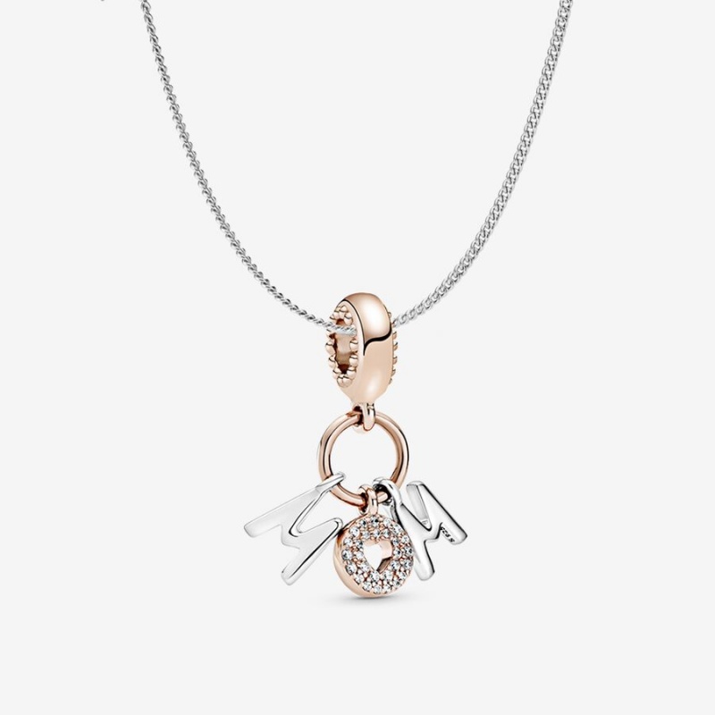 Pandora Sparkling Infinity Collier Necklace Kette mit Anhänger Two-tone | 8637209-ZF