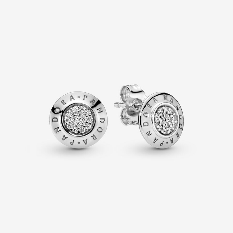 Pandora Sparkling Logos Ohrstecker Silber | 2814607-AD