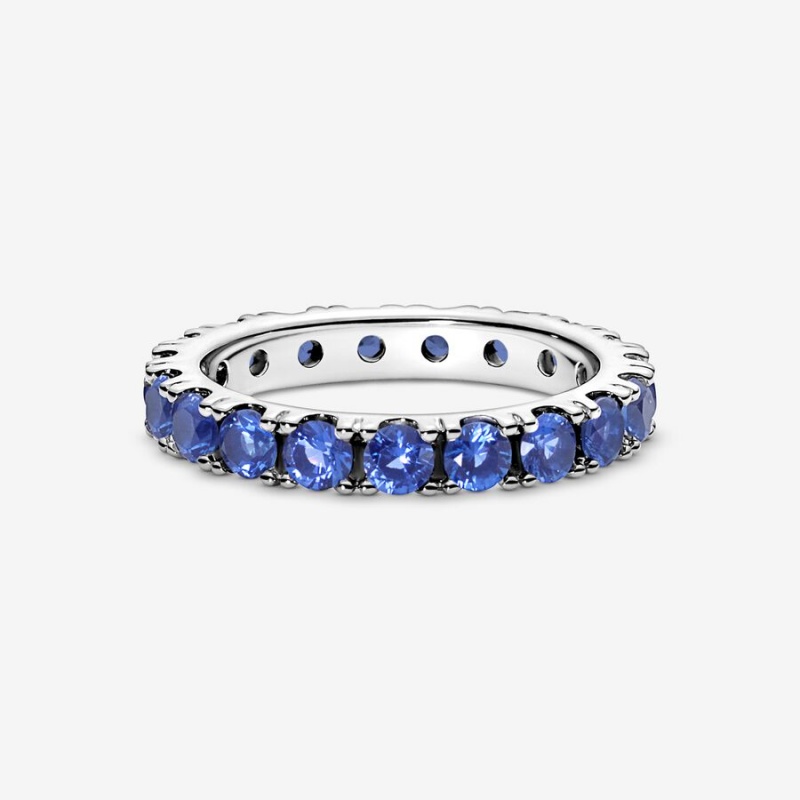 Pandora Sparkling Row Eternity Band Silber | OCL-415769