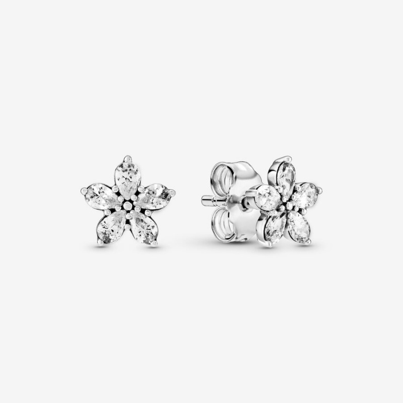 Pandora Sparkling Snowflakes Ohrstecker Silber | 0659123-HU