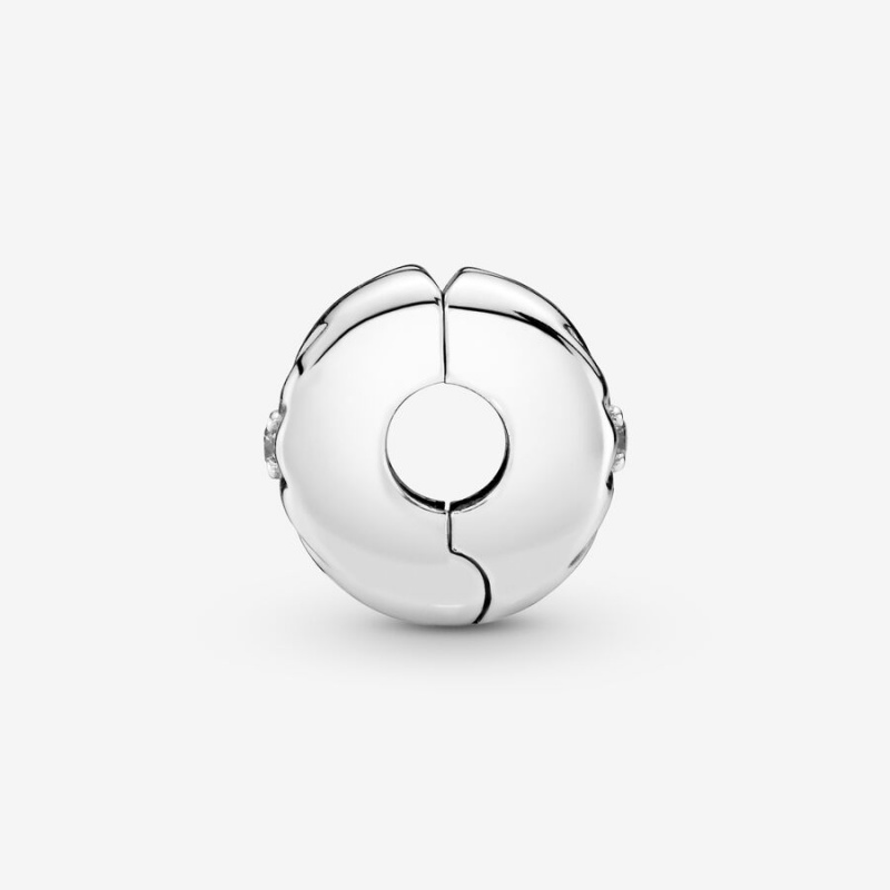 Pandora Sparkling Sunburst Clip Klammern Silber | 3728496-QB