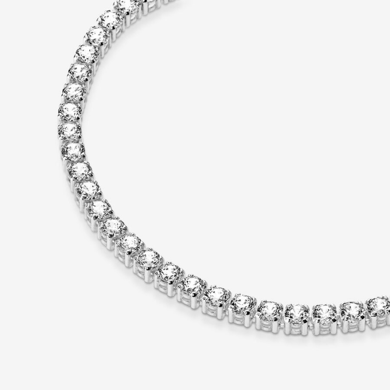 Pandora Sparkling Tennis Nicht-charme Silber | 0853476-AG