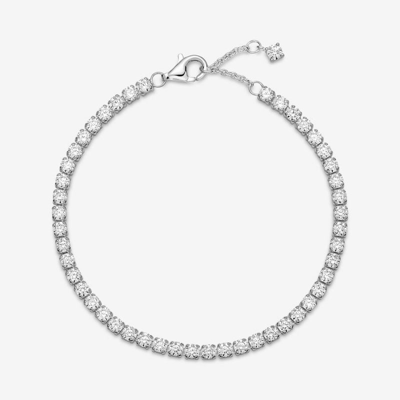 Pandora Sparkling Tennis Nicht-charme Silber | 0853476-AG