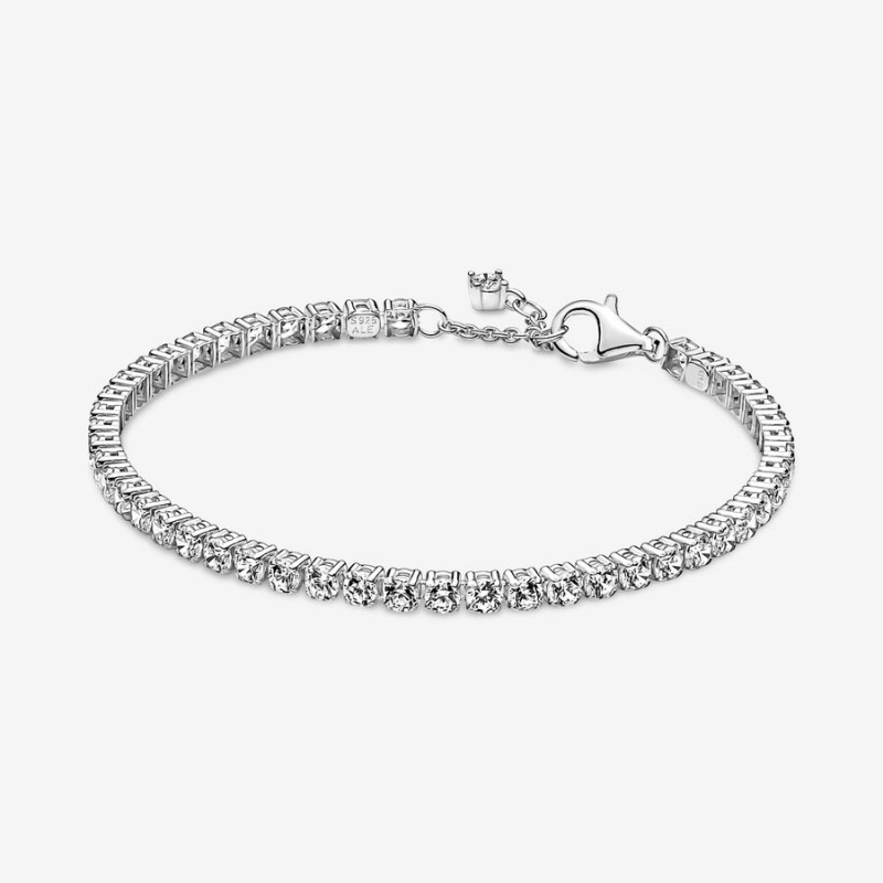 Pandora Sparkling Tennis Nicht-charme Silber | 0853476-AG