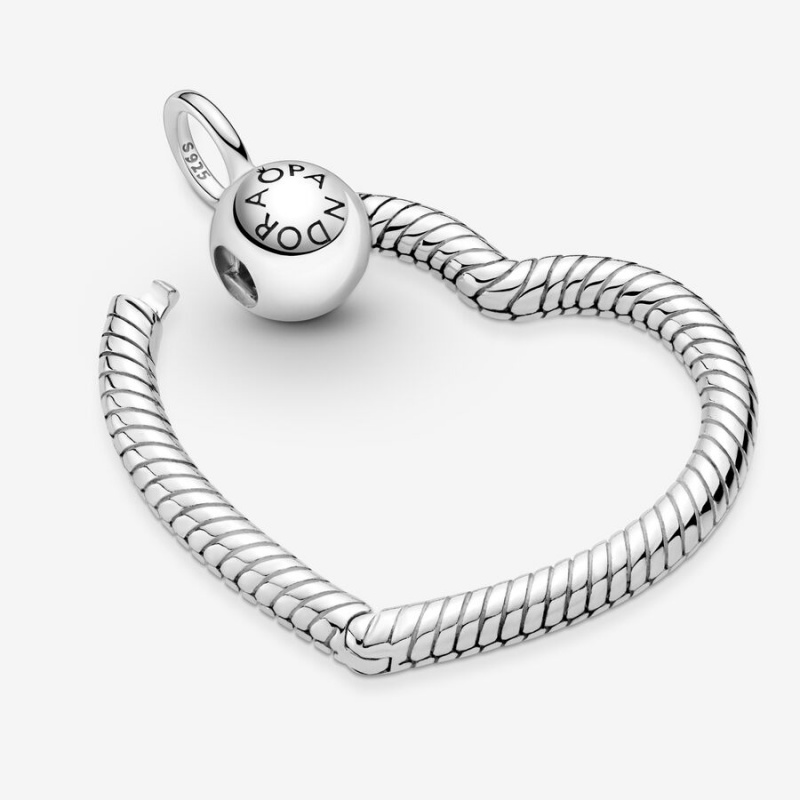 Pandora Square Sparkle Halo Necklace Halsketten Silber | 8231679-IF